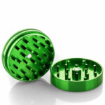 Green Santa Cruz Shredder 2-piece grinder with both grinding sections visible.