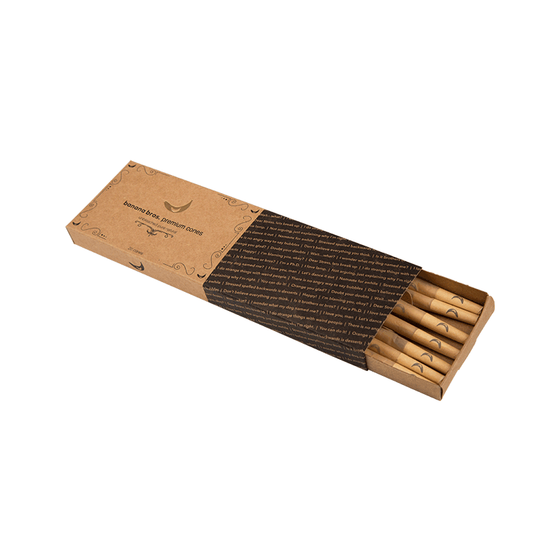 Banana Bros OTTO grinder card with cone pack