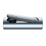 PAX Flow Vaporizer in Blue Haze shown side-on with the pivoting cover open