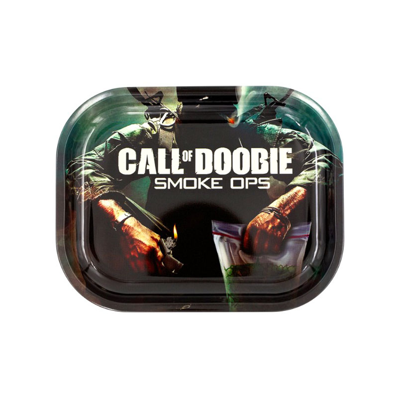 Call of Doobie metal rolling tray small size