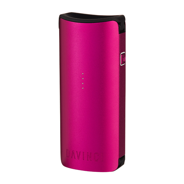 DaVinci MIQRO-C Vaporizer in pink, front view on a white background.