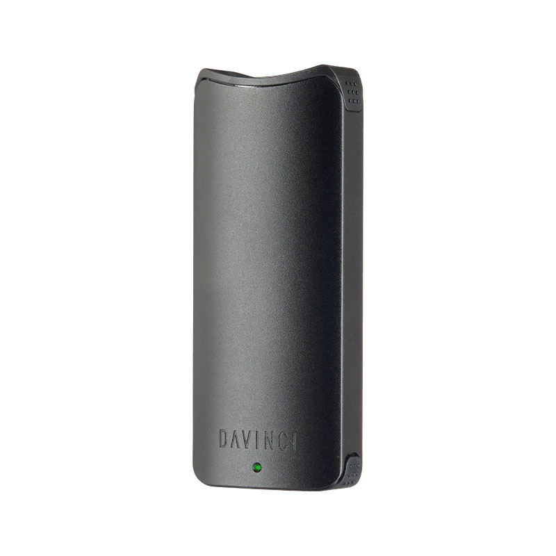 DaVinci ARTIQ Cartridge Vaporiser in black, front view on a white background.