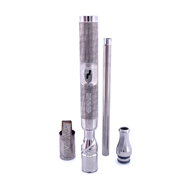 DynaVap M 7 XL vaporizer with stainless steel parts separated