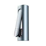 Back view of the PAX Flow Vaporizer in Blue Haze with the X logo visible