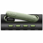 PAX Flow grip sleeve with open green oven door on a white background