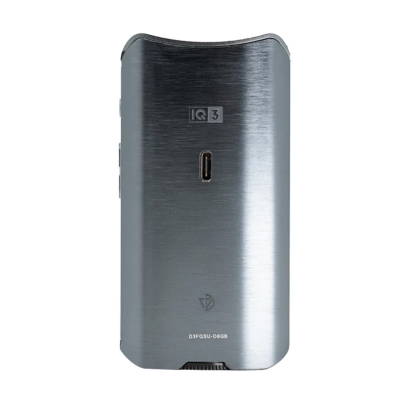 Grey DaVinci IQ3 Vaporizer back view on white background