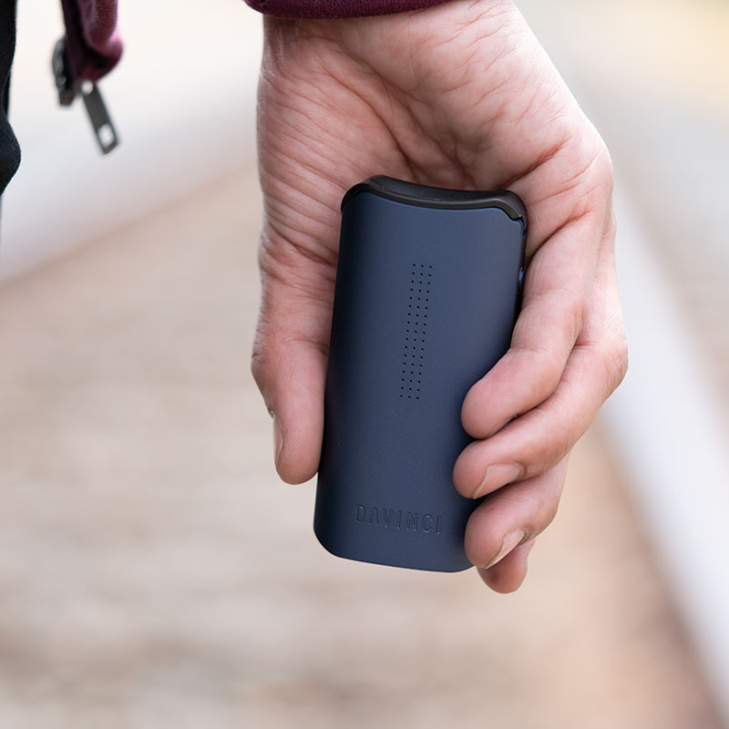 DaVinci IQC Vaporizer held in hand