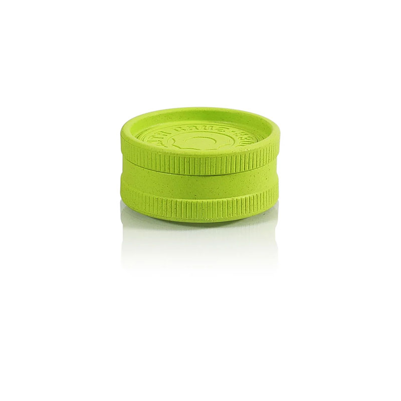 Lime hemp grinder closed