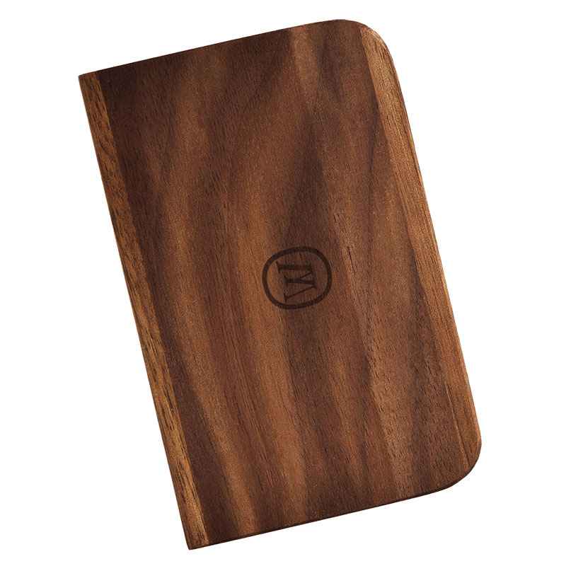 Marley Natural wooden scraper shown at an angle on a white background