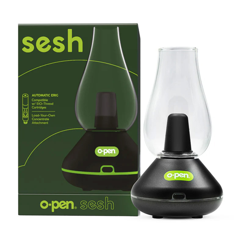 Black O.pen 510 vaporizer with retail packaging