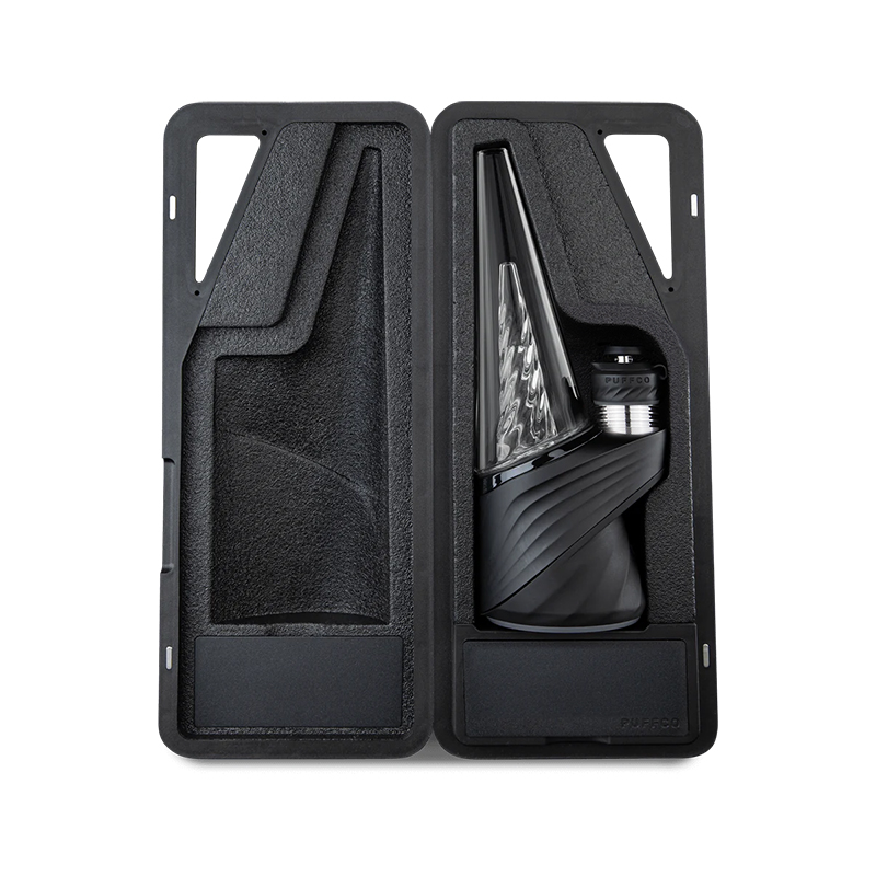 Puffco Peak Pro travel case with device and accessories inside