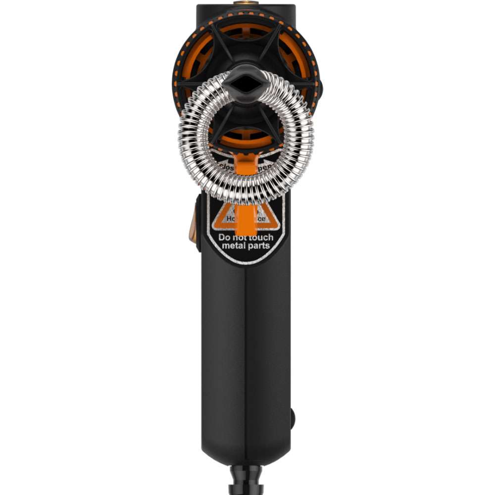 Plenty vaporizer top-down view with orange dial