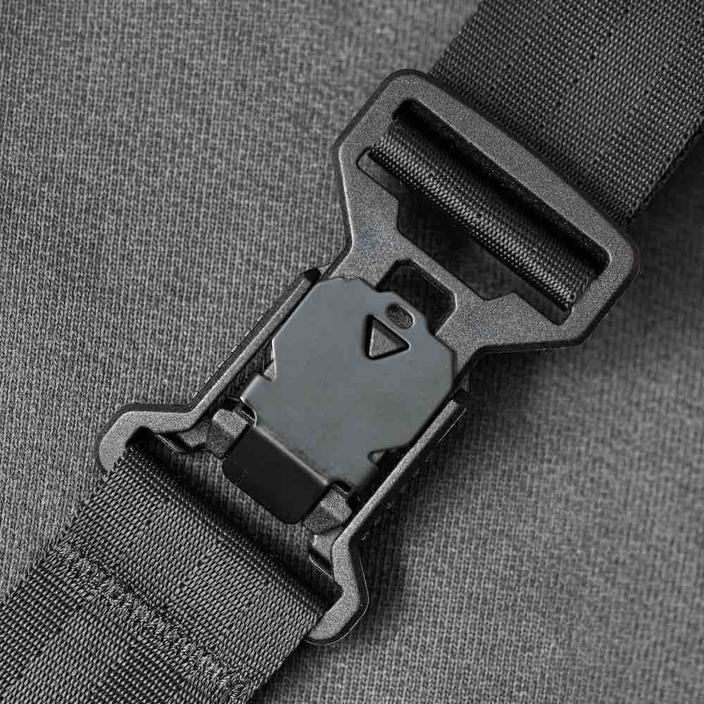 Puffco Journey Bag strap buckle detail