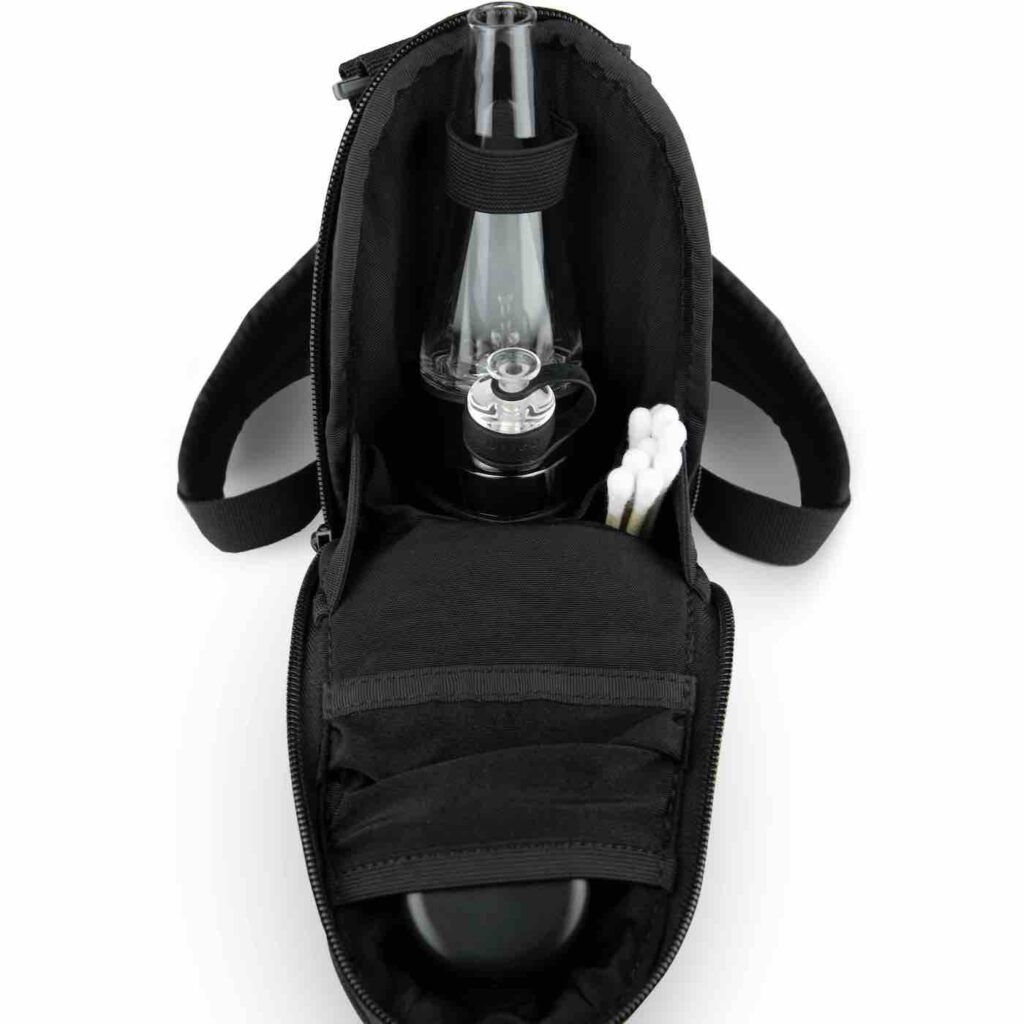 Puffco Journey Bag attached to backpack