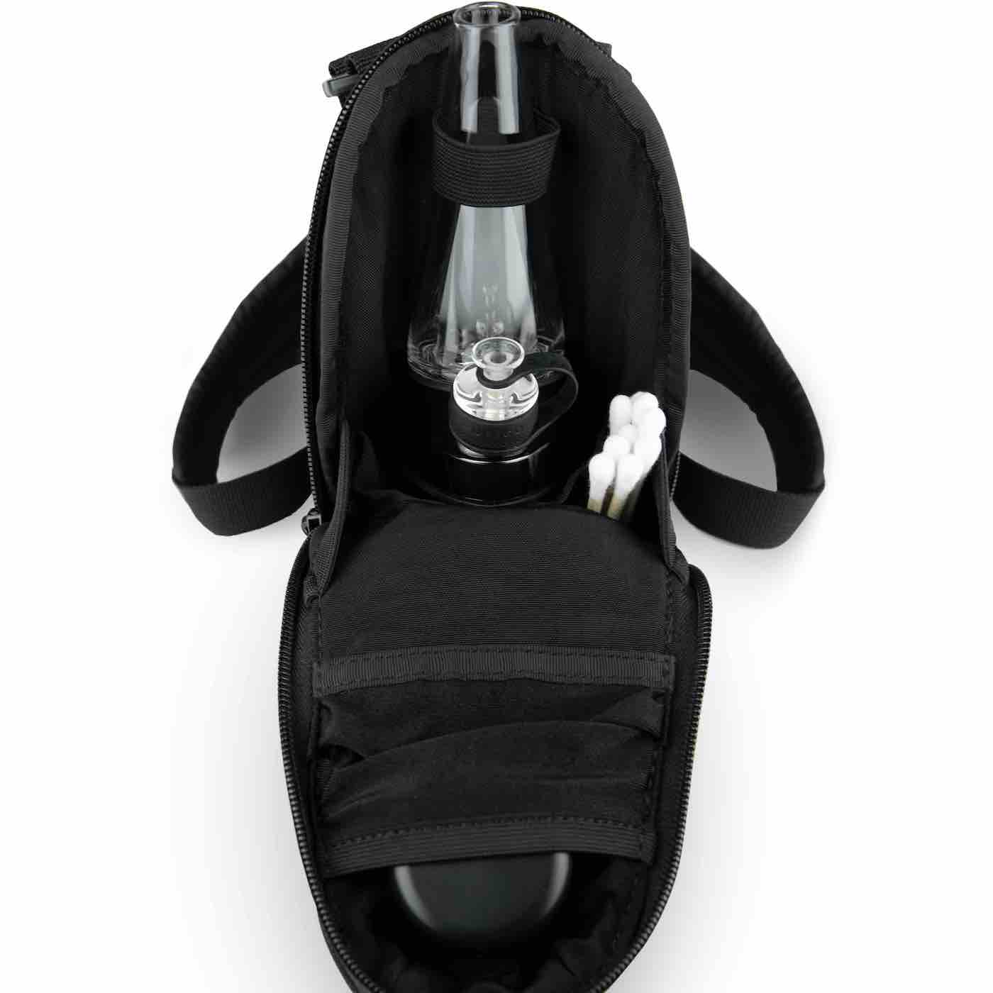 Puffco Journey Bag attached to backpack