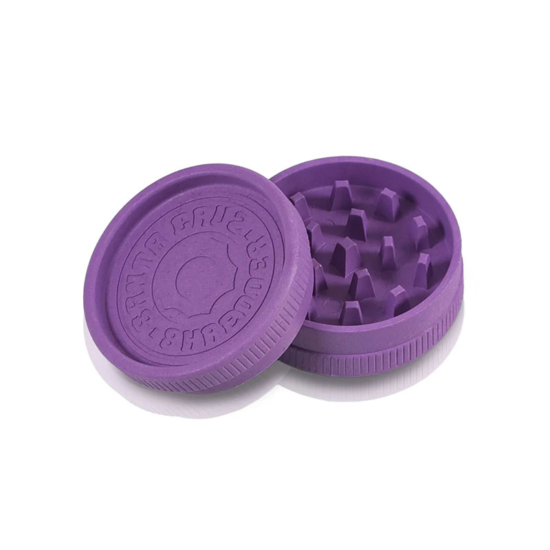 Purpke hemp grinder open