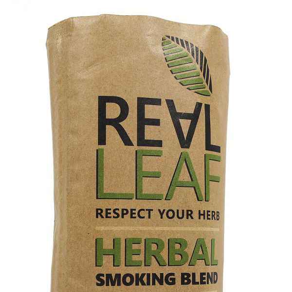 Real Leaf herbal blend packaging