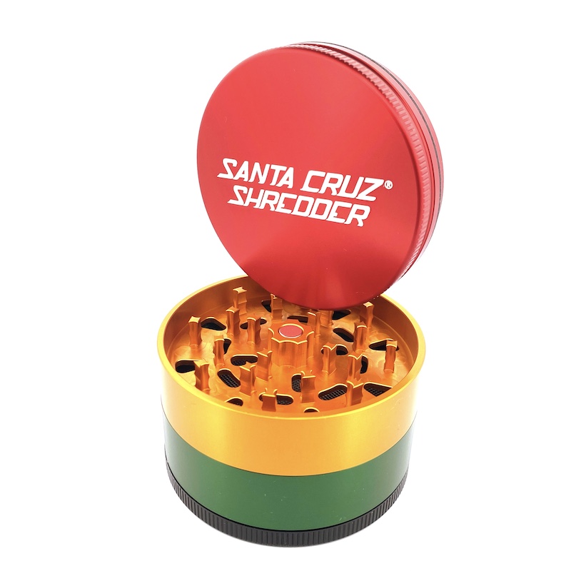Santa Cruz Shredder 4-piece aluminium herb grinder with kief catcher