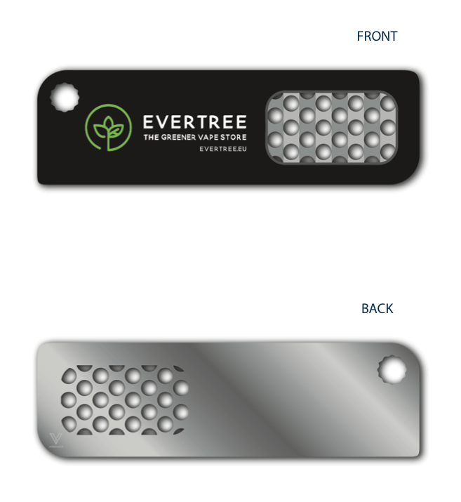 Evertree grinder card product image with metal teeth
