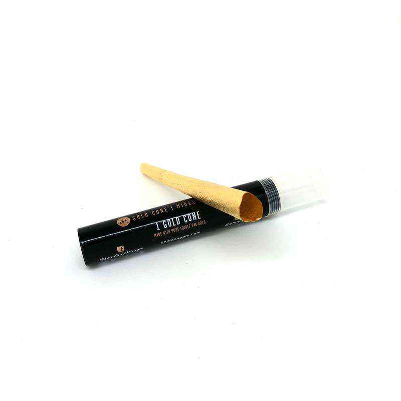 Shine 24K Gold cone with black storage case