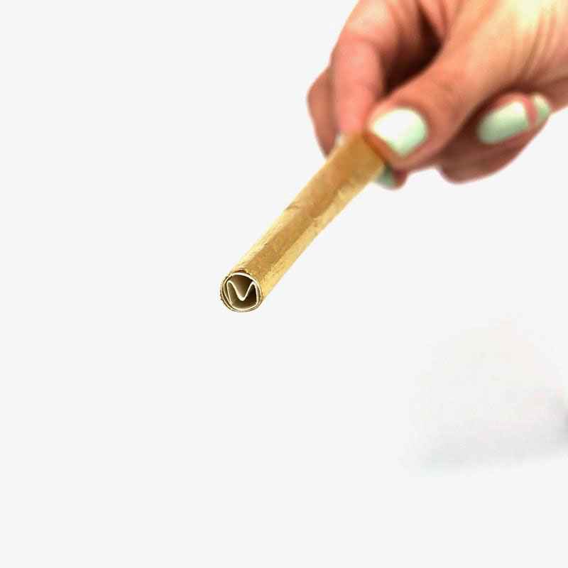 Shine 24K Gold cone filter held in hand