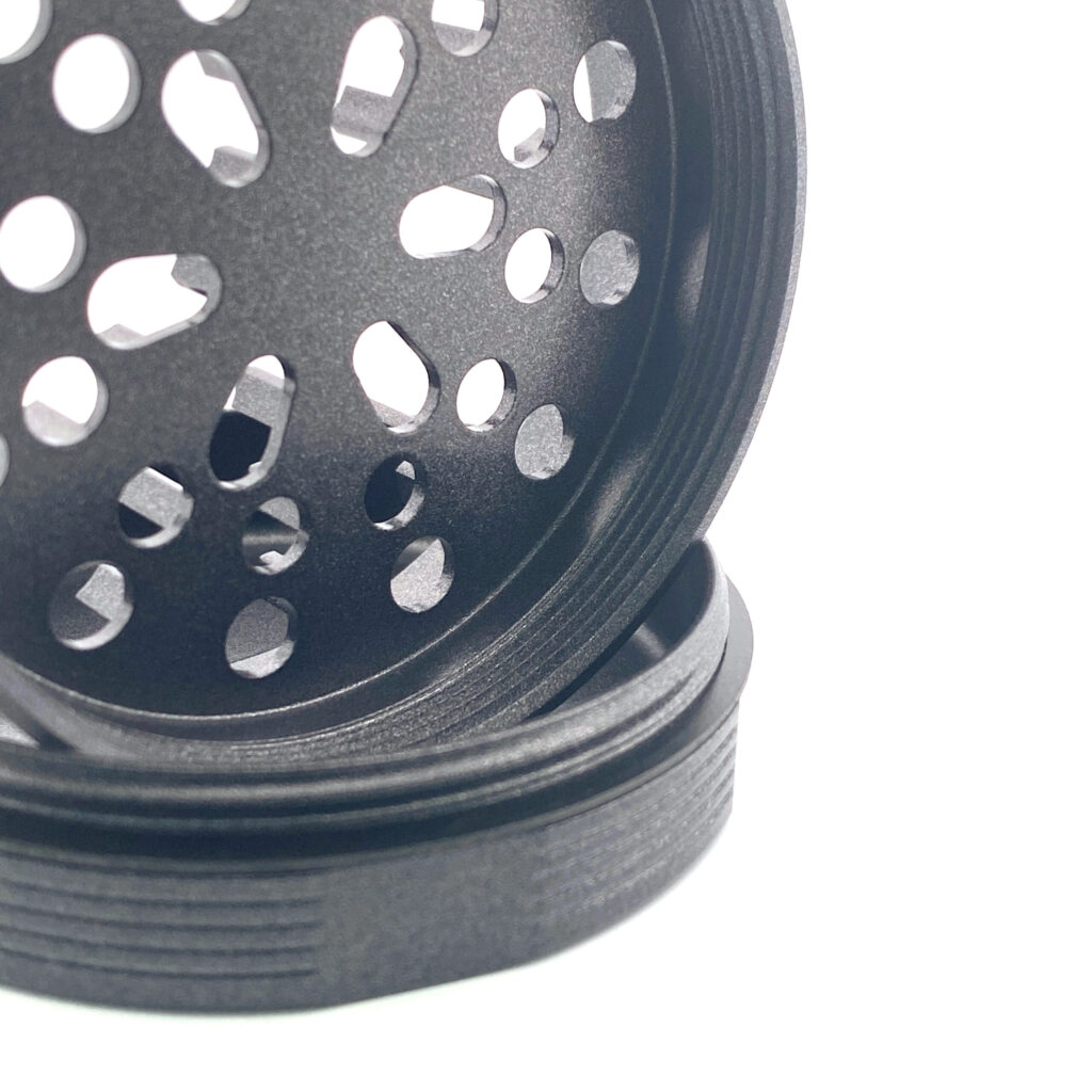 Close-up of SLX Non-Stick Grinder teeth and chamber