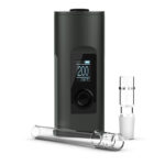 solo 2 max vaporizer with glass mouthpieces shown