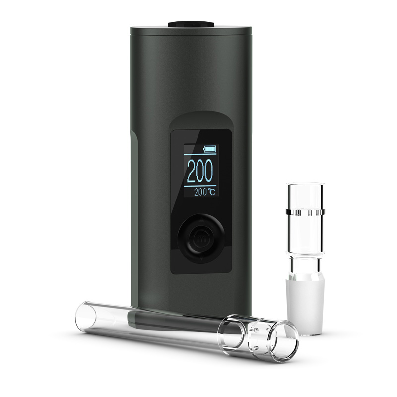 solo 2 max vaporizer with glass mouthpieces shown