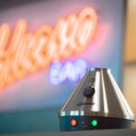 Storz & Bickel Volcano Classic in home setting with balloon vapour system
