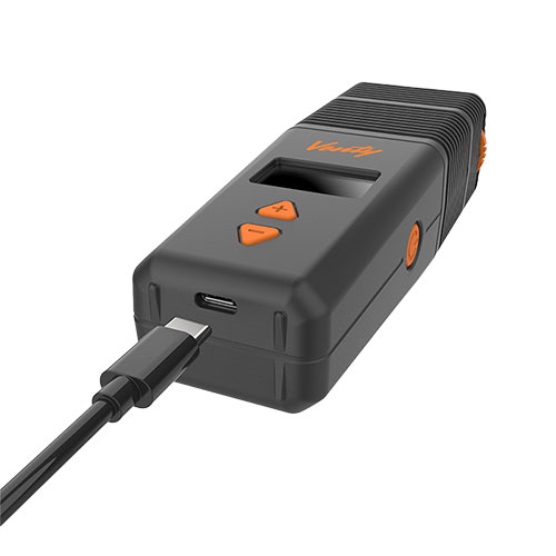 Storz & Bickel Venty vaporizer charging with USB-C cable