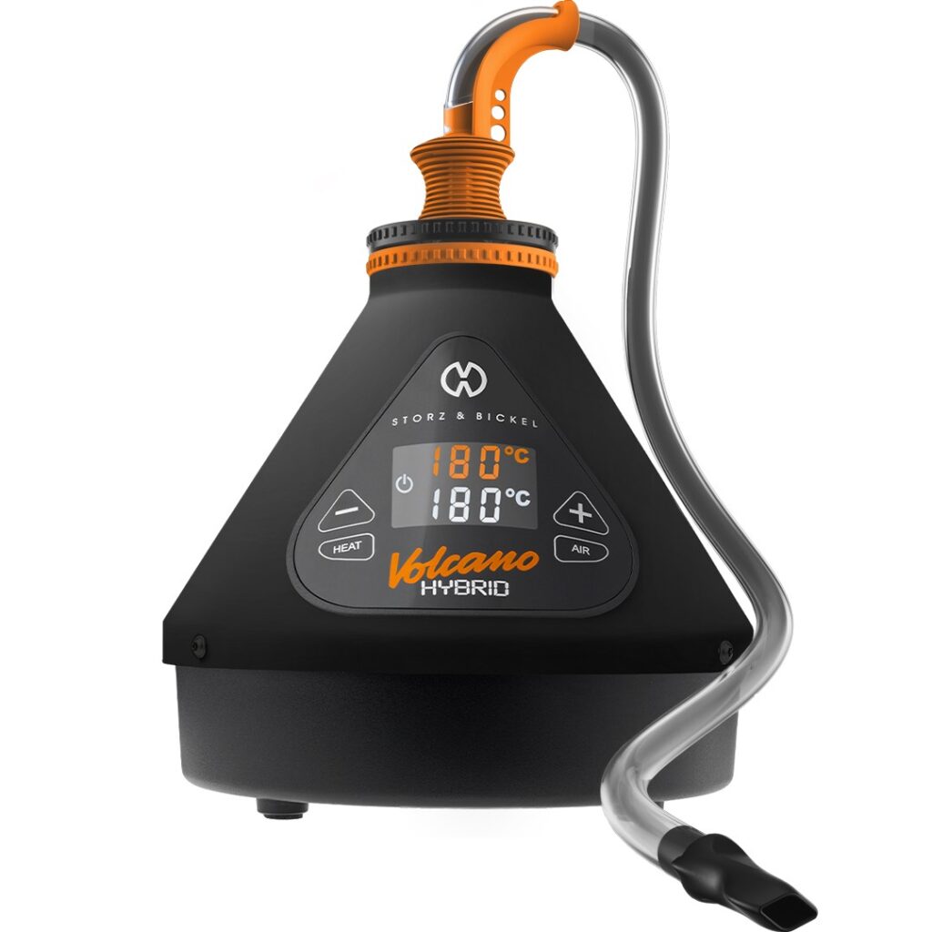 Volcano Hybrid vaporizer with Tube Kit attached
