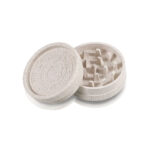 White hemp grinder open