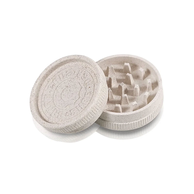 White hemp grinder open