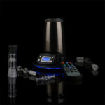 arizer extreme q with accessories black background