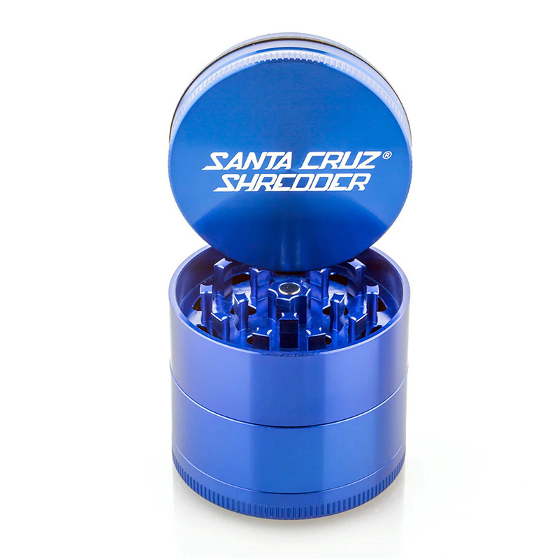 blue 4 piece medium grinder