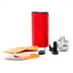 Red DaVinci IQC Vaporizer with box and accessories