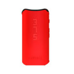 Red DaVinci IQC Vaporizer front view on white background