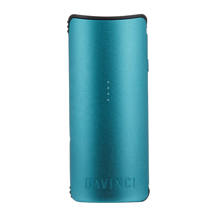DaVinci MIQRO-C Vaporizer in blue, front view on a white background.