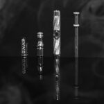 DynaVap M 7 stainless steel vaporizer in dark product photo