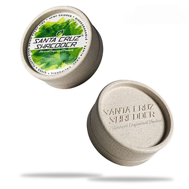 Both sides of the hemp grinder in the air
