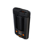 Storz & Bickel Mighty+ portable dry herb vaporizer angled front view
