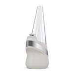 Puffco Peak Pearl side profile with glass attachment