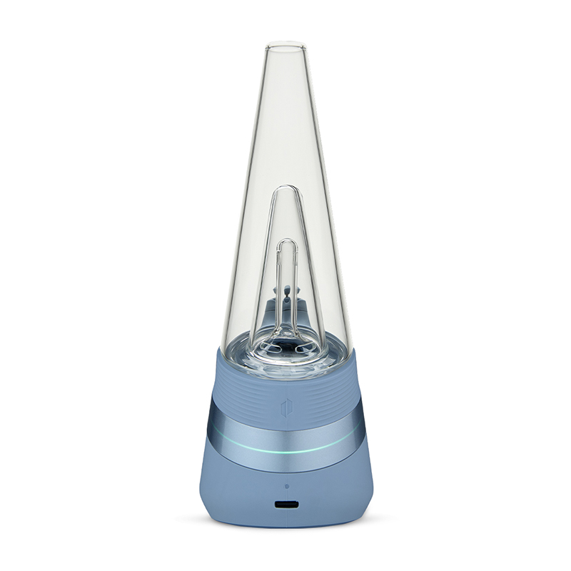 Puffco Peak Sky front-facing product image with clear glass attachment