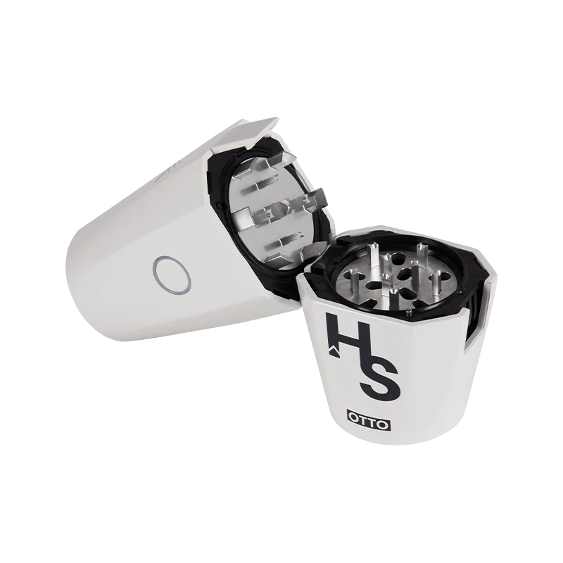 OTTO herbal grinder open showing internal chamber