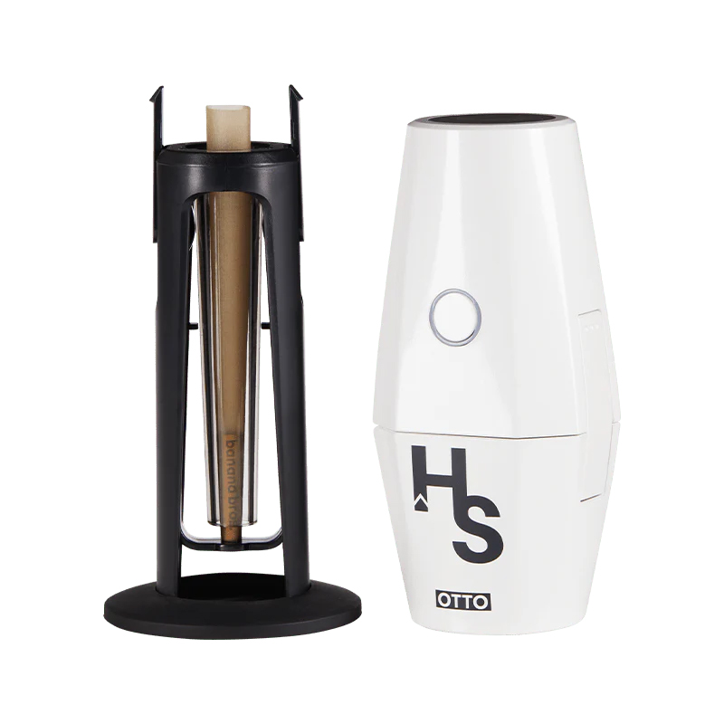 OTTO herbal grinder beside cone tubes and accessories