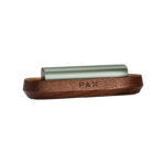 PAX walnut wood charging tray side view