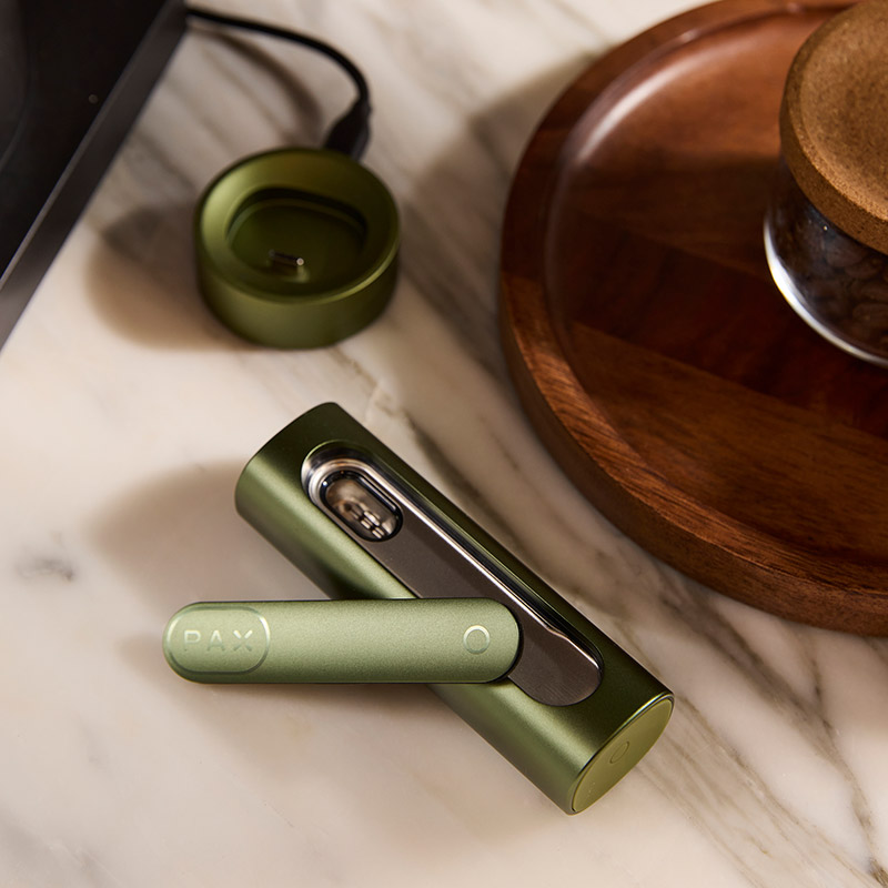 PAX Flow premium dry herb vaporizer with side-loading oven
