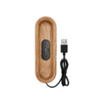PAX oak charging tray with vaporizer and cable
