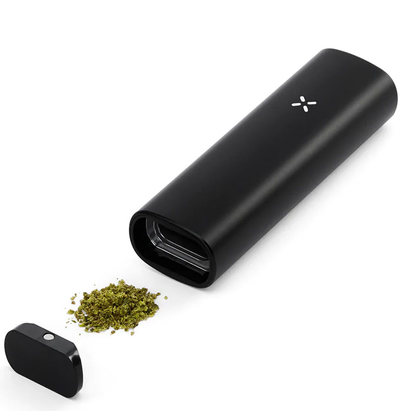 PAX Plus vaporizer in Black showing the oven chamber