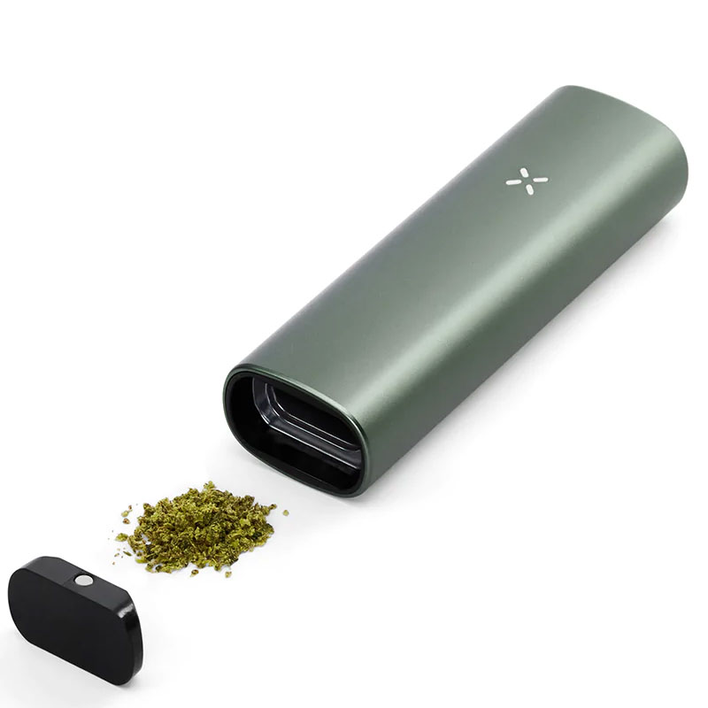 PAX Plus vaporizer in Sage showing the oven chamber